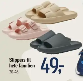 Føtex Slippers til hele familien tilbud