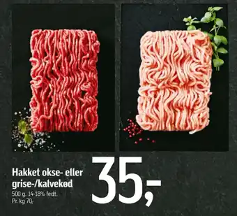 Føtex Hakket okse- eller grise-/kalvekød tilbud