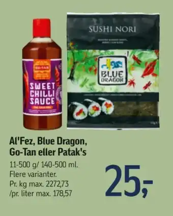 Føtex Al'Fez, Blue Dragon, Go-Tan eller Patak's tilbud