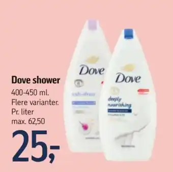 Føtex Dove shower tilbud