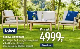 Føtex Genova loungesæt tilbud