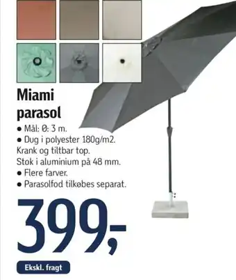 Føtex Miami parasol tilbud