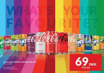 Nielsen's Discount COCA COLA | SPRITE | FANTA | FUZE TEA tilbud