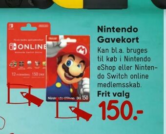 Bilka Nintendo Gavekort tilbud