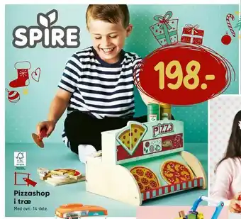 Bilka Pizzashop i træ tilbud