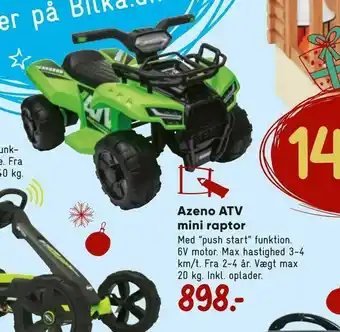 Bilka Azeno ATV mini raptor tilbud
