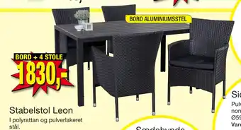 Harald Nyborg BORD + 4 STOLE tilbud