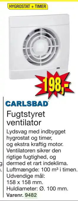 Harald Nyborg Fugtstyret ventilator tilbud