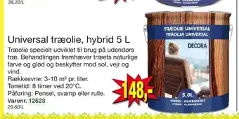 Harald Nyborg Universal træolie, hybrid 5 L tilbud