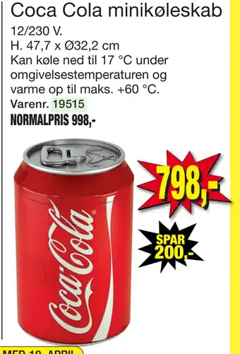 Harald Nyborg Coca Cola minikøleskab tilbud