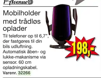 Harald Nyborg Mobilholder med trådløs oplader tilbud