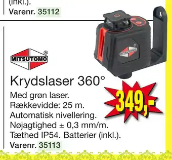 Harald Nyborg Krydslaser 360° tilbud