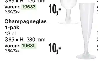 Harald Nyborg Champagneglas 4-pak tilbud