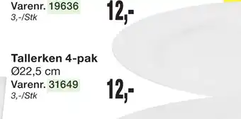 Harald Nyborg Tallerken 4-pak tilbud