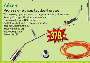 Harald Nyborg Professionelt gas tagdækkersæt tilbud