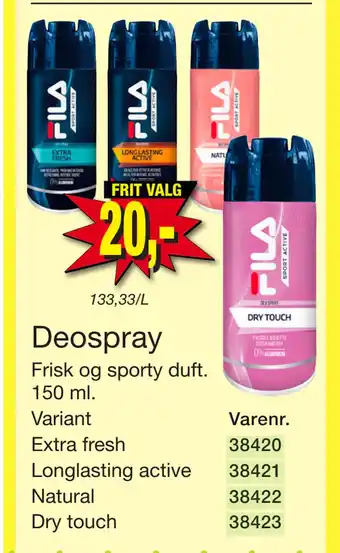 Harald Nyborg Deospray tilbud