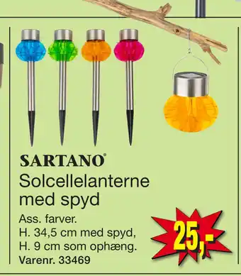 Harald Nyborg Solcellelanterne med spyd tilbud