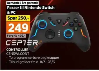 Power CONTROLLER CENSWLCONT tilbud