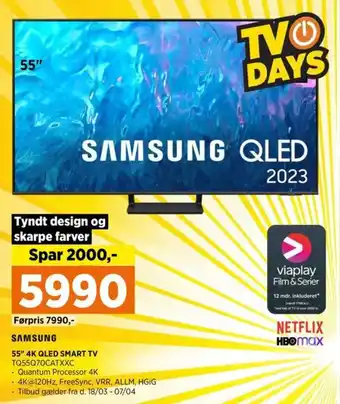 55" 4K QLED SMART TV TQ55Q70CATXXC