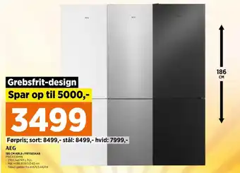 Power 186 CM KØLE-/FRYSESKAB PWC633EMW tilbud