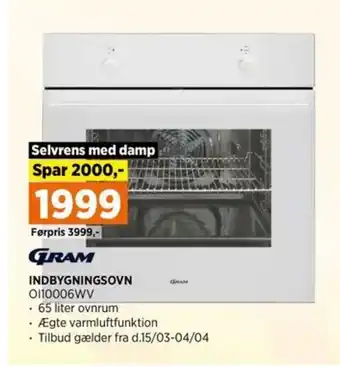 Power INDBYGNINGSOVN tilbud