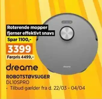 Power ROBOTSTØVSUGER DL10SPRO tilbud