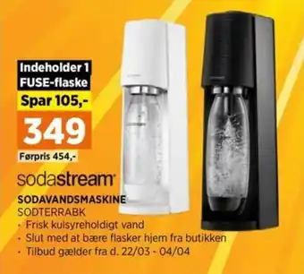 Power SODAVANDSMASKINE SODTERRABK tilbud