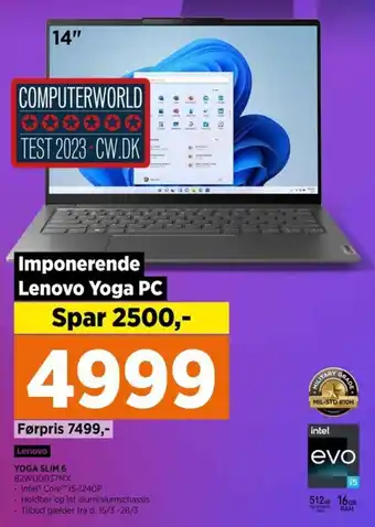 Power YOGA SLIM 6 82WU0037MX tilbud