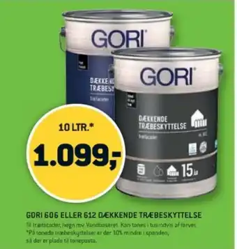 XL-BYG GORI 606 ELLER 612 DÆKKENDE TRÆBESKYTTELSE tilbud