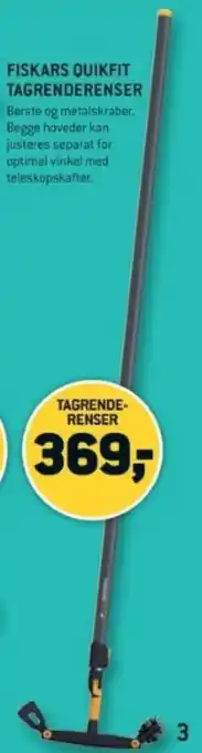 XL-BYG FISKARS QUIKFIT TAGRENDERENSER tilbud
