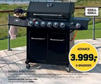 XL-BYG GASGRILL B-635 ADVANCE tilbud