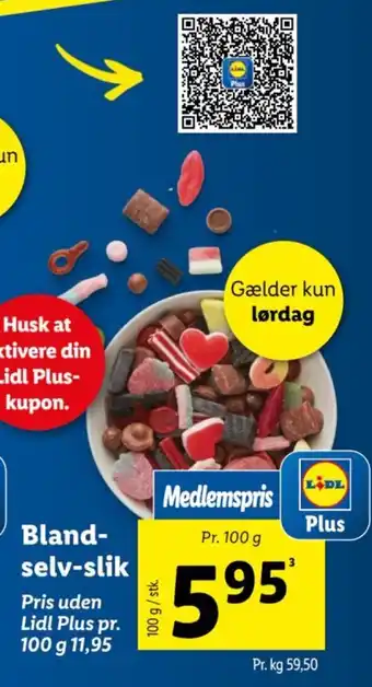 Lidl Bland- selv-slik tilbud