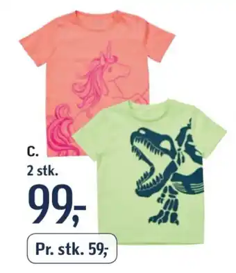 Føtex T-shirt. Flere varianter. 98-152 cm tilbud