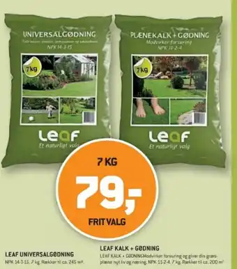 XL-BYG LEAF UNIVERSALGØDNING tilbud