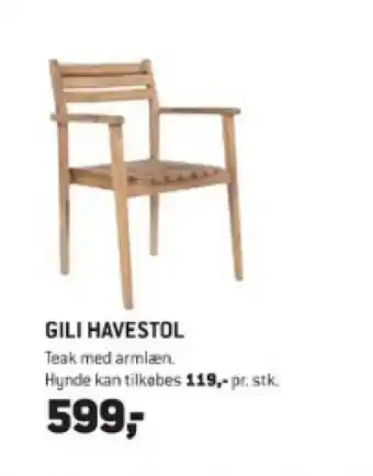 XL-BYG GILI HAVESTOL tilbud