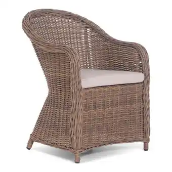 Bauhaus Sunfun havestol Nadia rattan naturfarvet tilbud