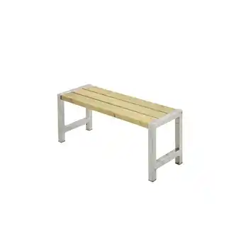 Bauhaus Plus cafébænk natur 127 x 38 x 45 cm tilbud