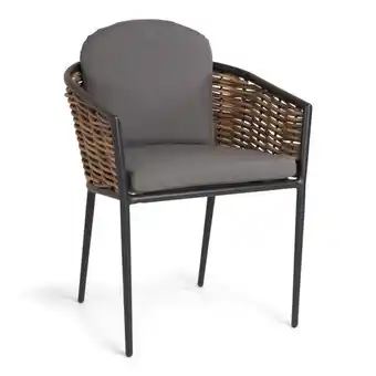 Bauhaus Sunfun havestol Josefine grå/brun aluminium tilbud