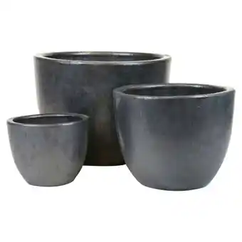 Bauhaus Lauvring krukke Hanoi sort 28,5x25 cm tilbud