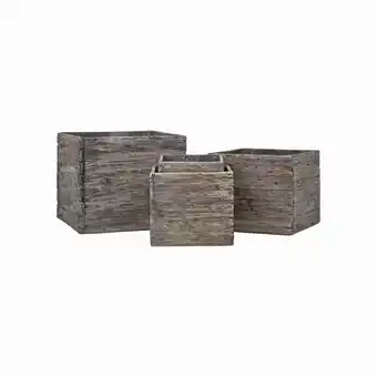 Bauhaus Lauvring krukke Valencia trælook 36x36x30,5 cm tilbud