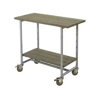 Bauhaus Plus grill-/plantebord Urban gråbrun med 1 hylde tilbud