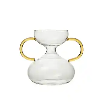 Bauhaus Lauvring vase Indi klar/gul Ø11,5x28 cm tilbud