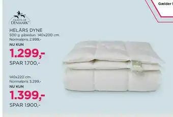 Salling Helårs dyne tilbud