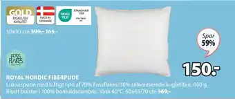 JYSK ROYAL NORDIC FIBERPUDE tilbud