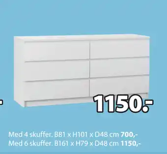 JYSK LIMFJORDEN KOMMODE tilbud