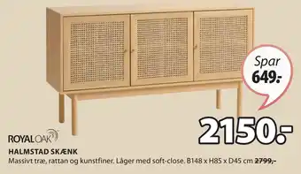 JYSK HALMSTAD SKÆNK tilbud