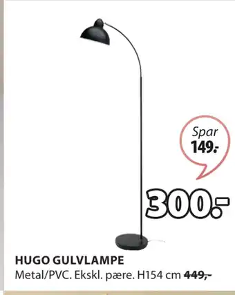 JYSK HUGO GULVLAMPE tilbud