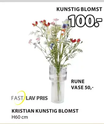 JYSK KRISTIAN KUNSTIG BLOMST tilbud