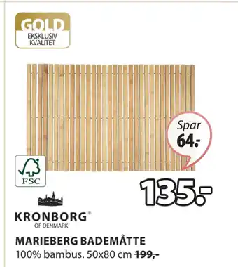 JYSK MARIEBERG BADEMÅTTE tilbud