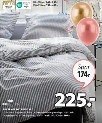 JYSK SUS SENGESÆT I PERCALE tilbud